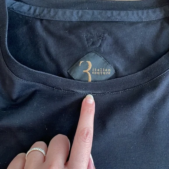 Men’s Italian Couture black t-shirt - Picture 4 of 7